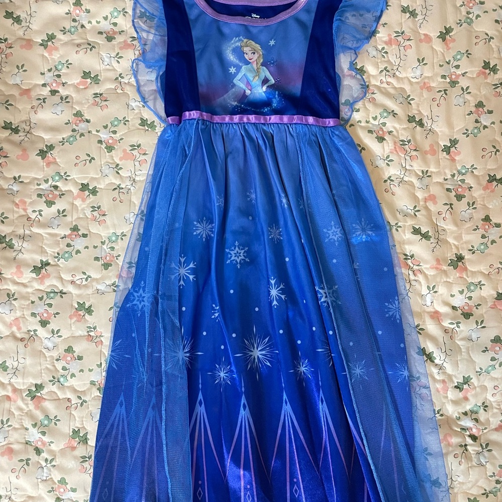 Blue Frozen Themed Dress